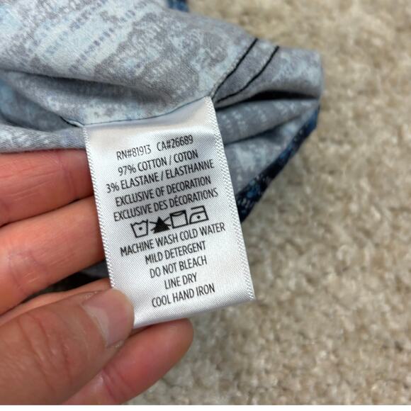 Robert Graham Abstract Pattern Flip Cuff Button Up Shirt Men's 2XL - Picture 10 of 12